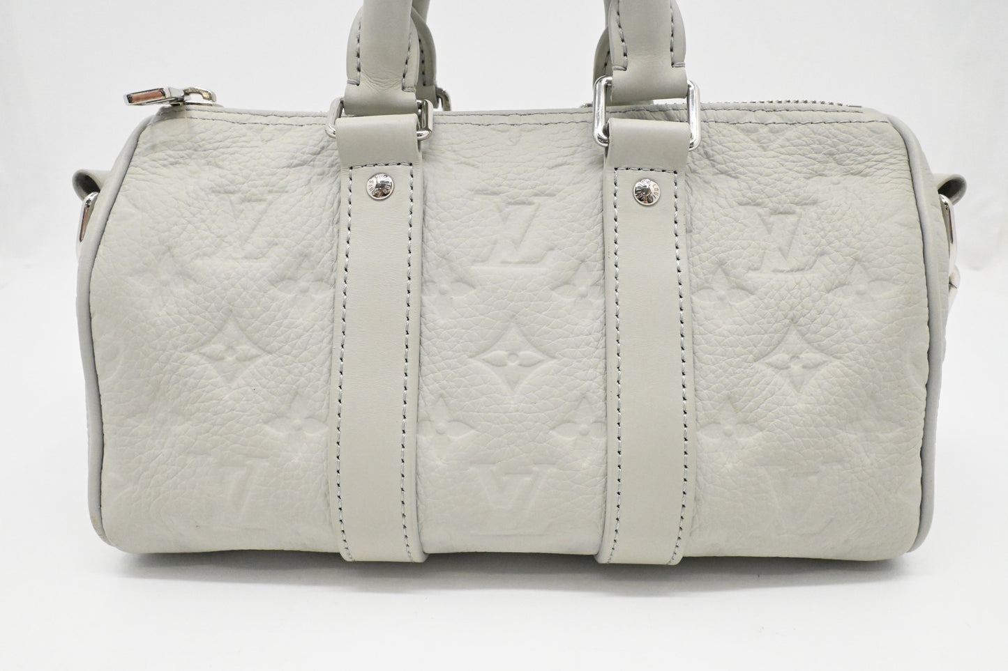 Louis Vuitton Keepall XS in Mineral Gray Taurillon Leather