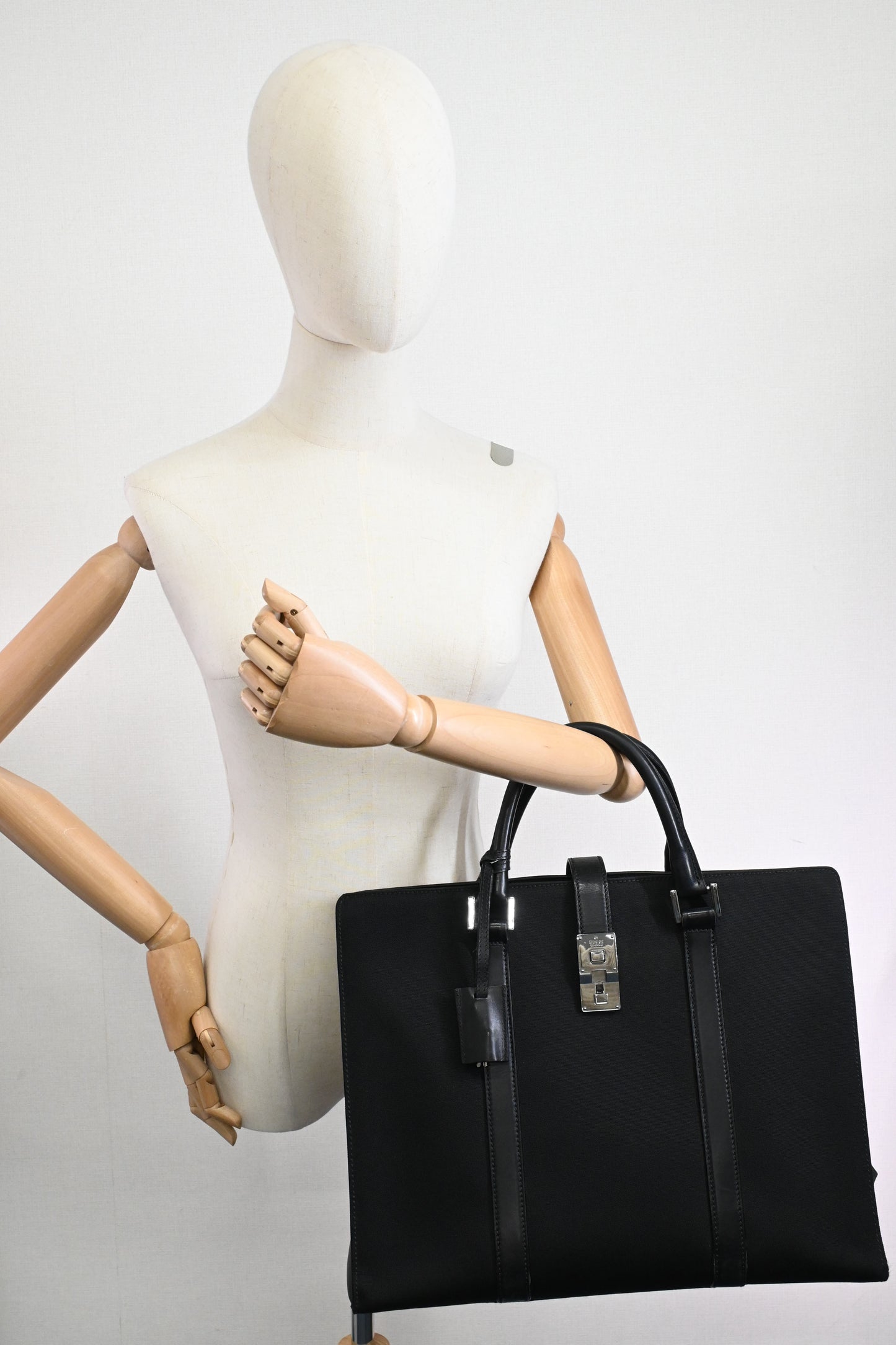 Gucci Business Bag in Black Canvas