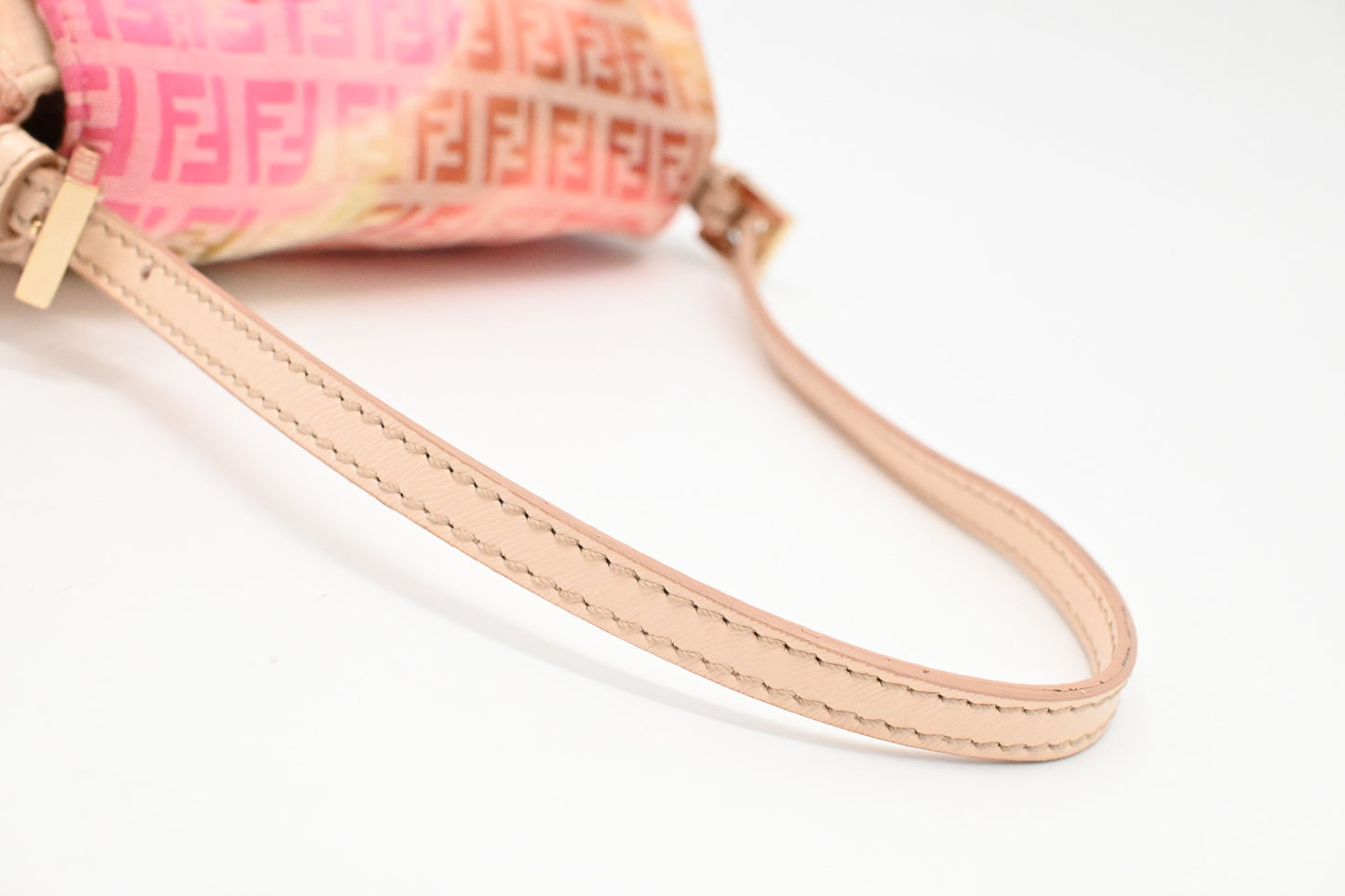 Fendi Mama Mini Baguette in Pink Floral Zucchino Canvas