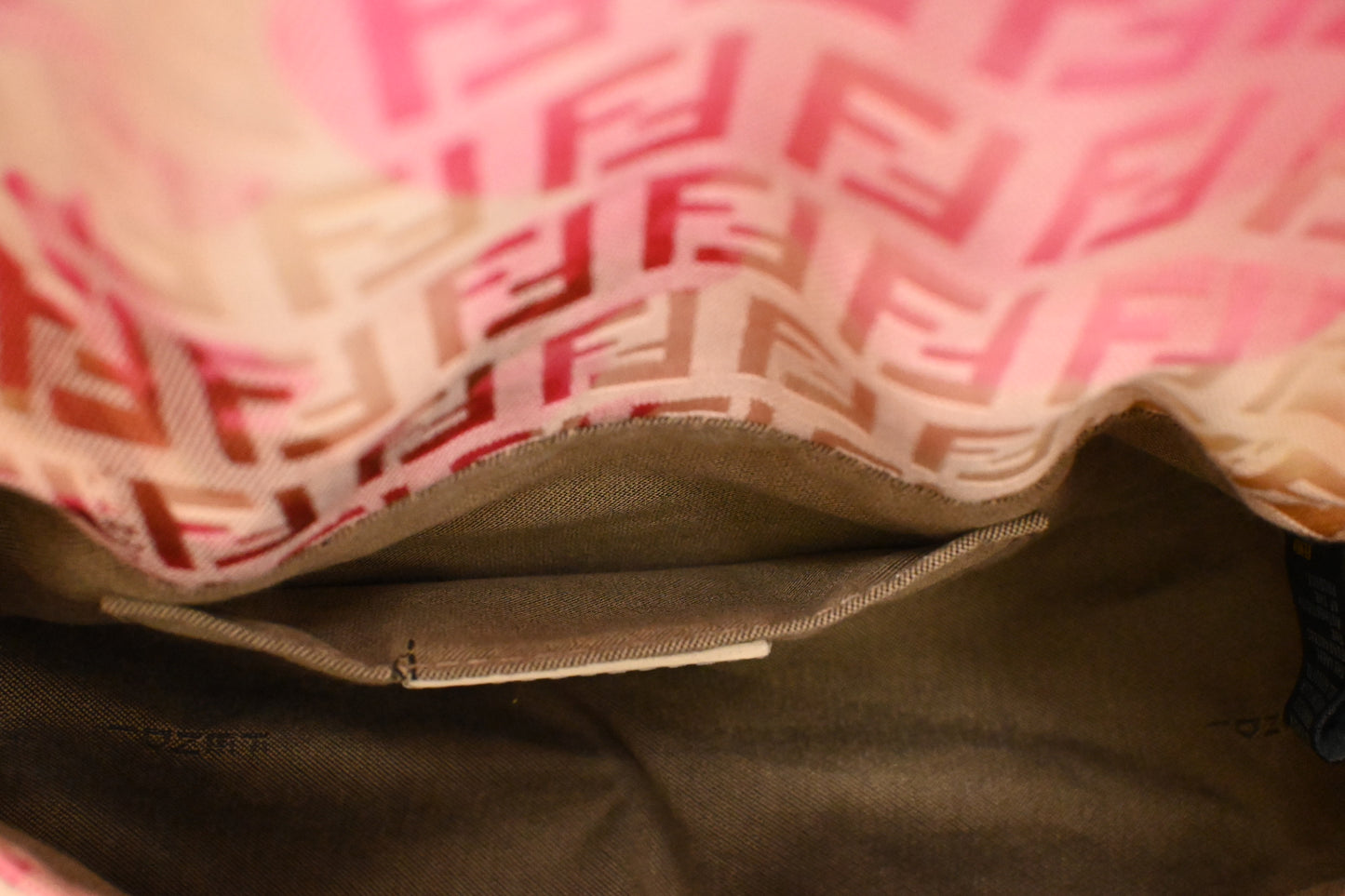 Fendi Mama Mini Baguette in Pink Floral Zucchino Canvas