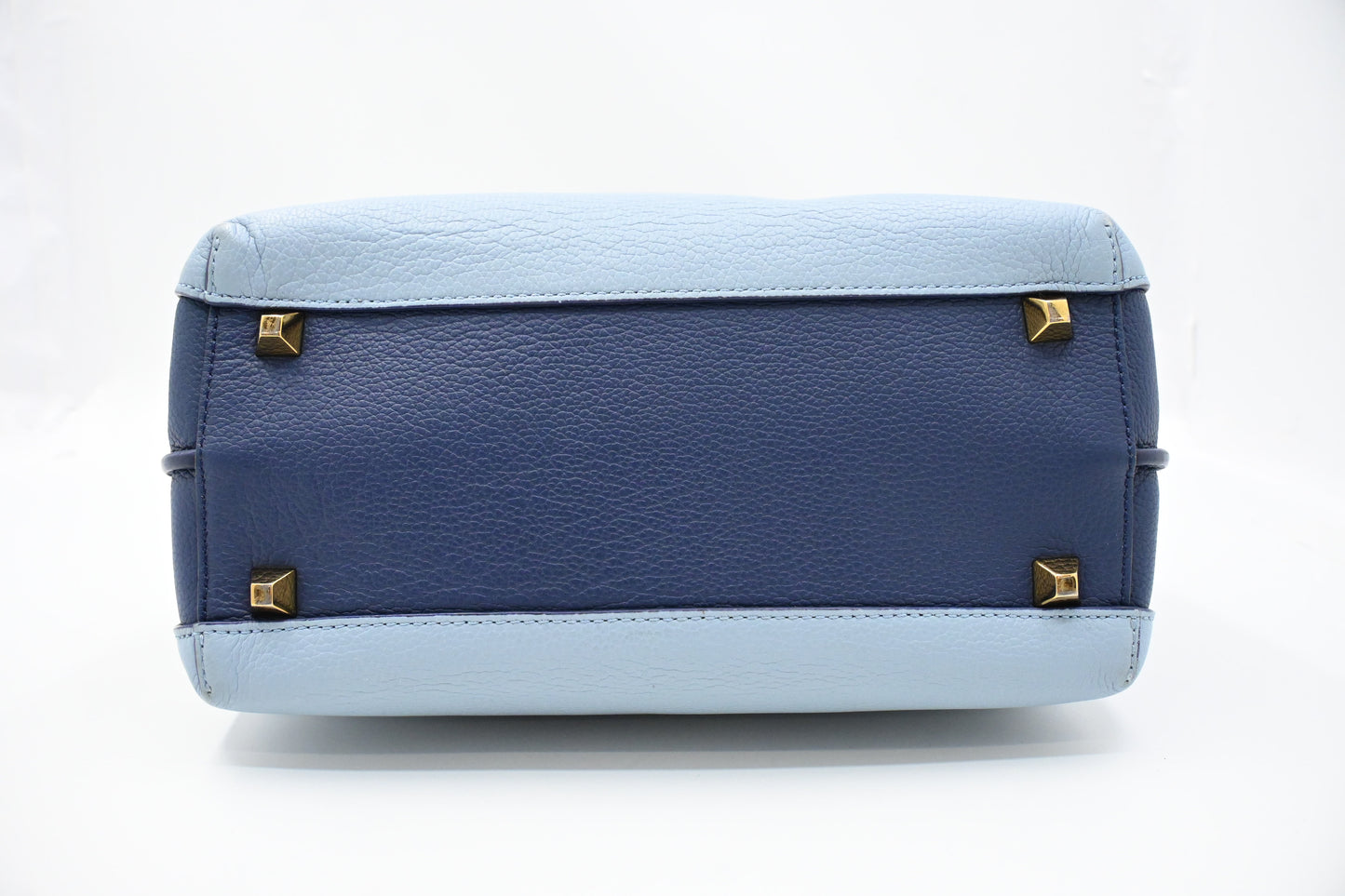 MCM Crossbody Bag in Blue Leather