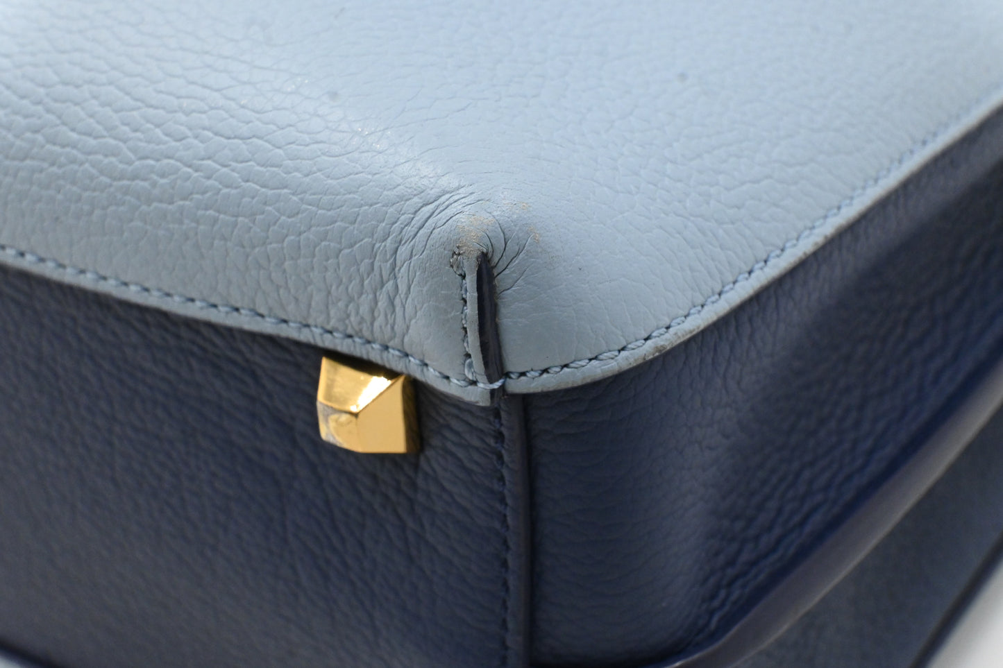 MCM Crossbody Bag in Blue Leather