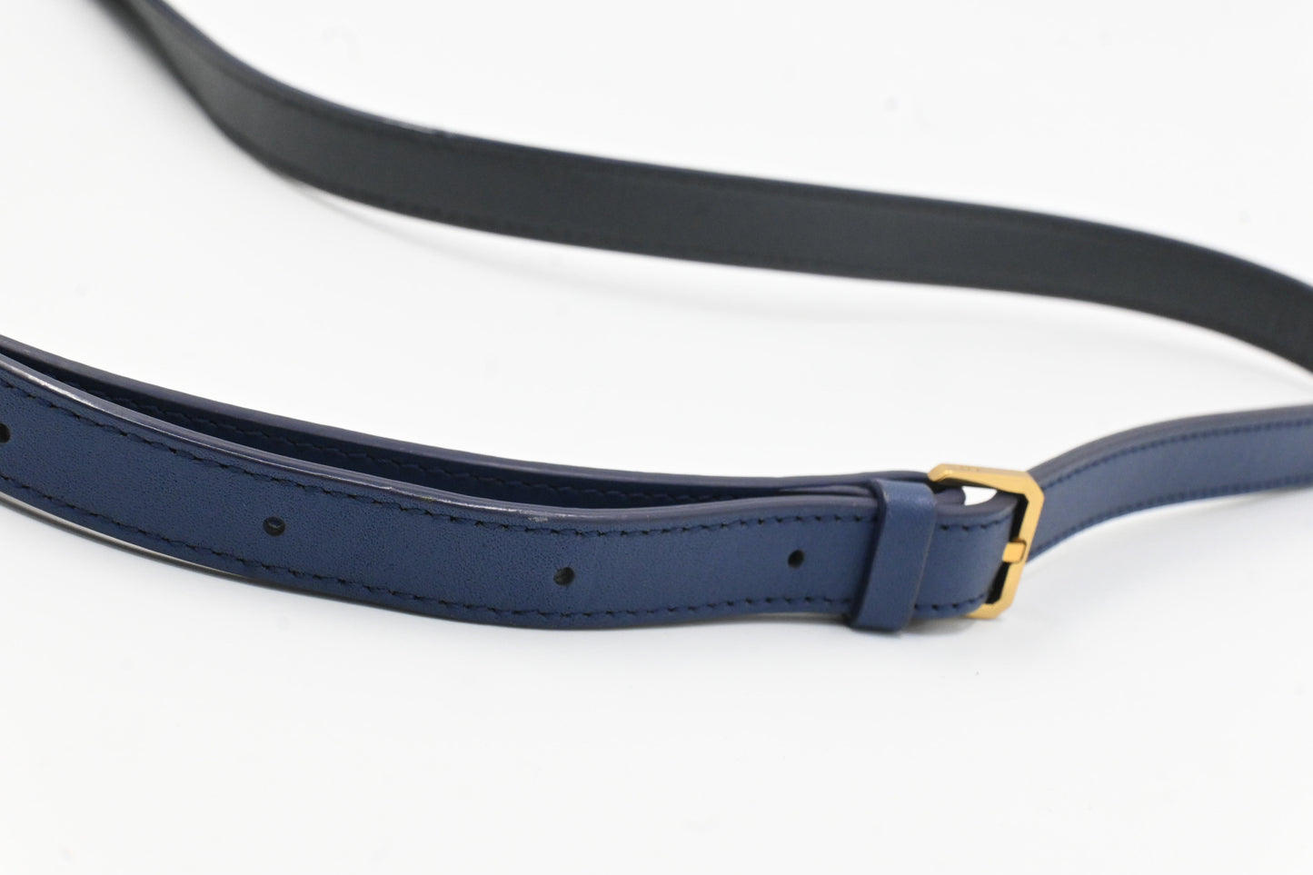 MCM Crossbody Bag in Blue Leather