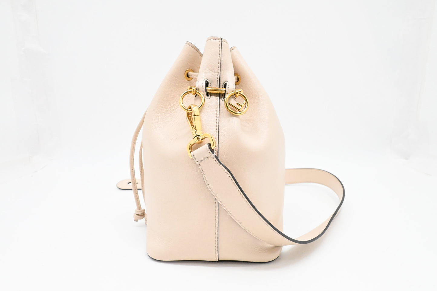 Fendi Mon Tresor Shoulder Bag in Cream Leather