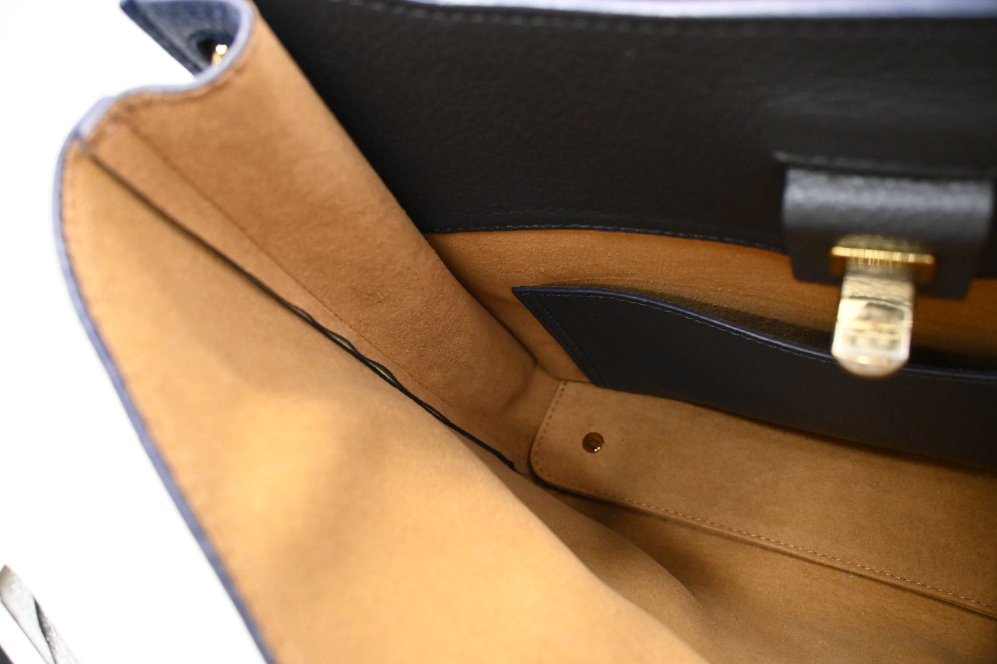 MCM Crossbody Bag in Blue Leather