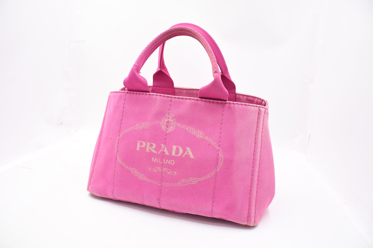 Prada Canapa in Pink Canvas