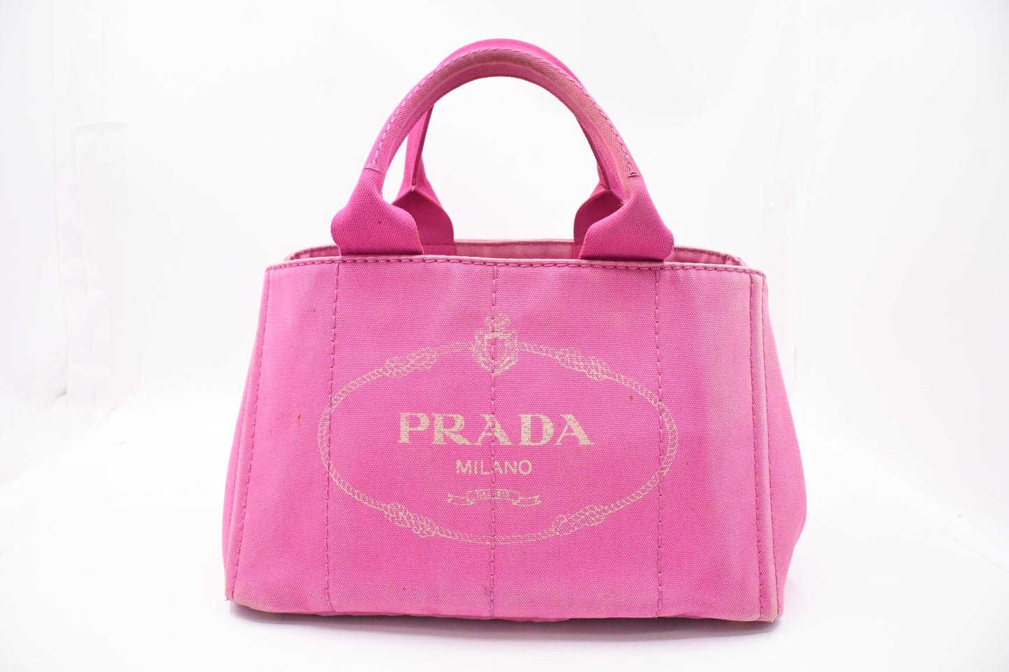 Prada Canapa in Pink Canvas