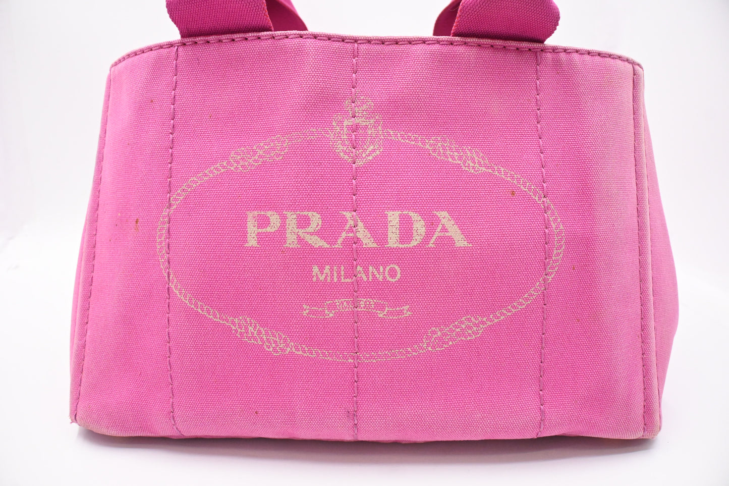 Prada Canapa in Pink Canvas
