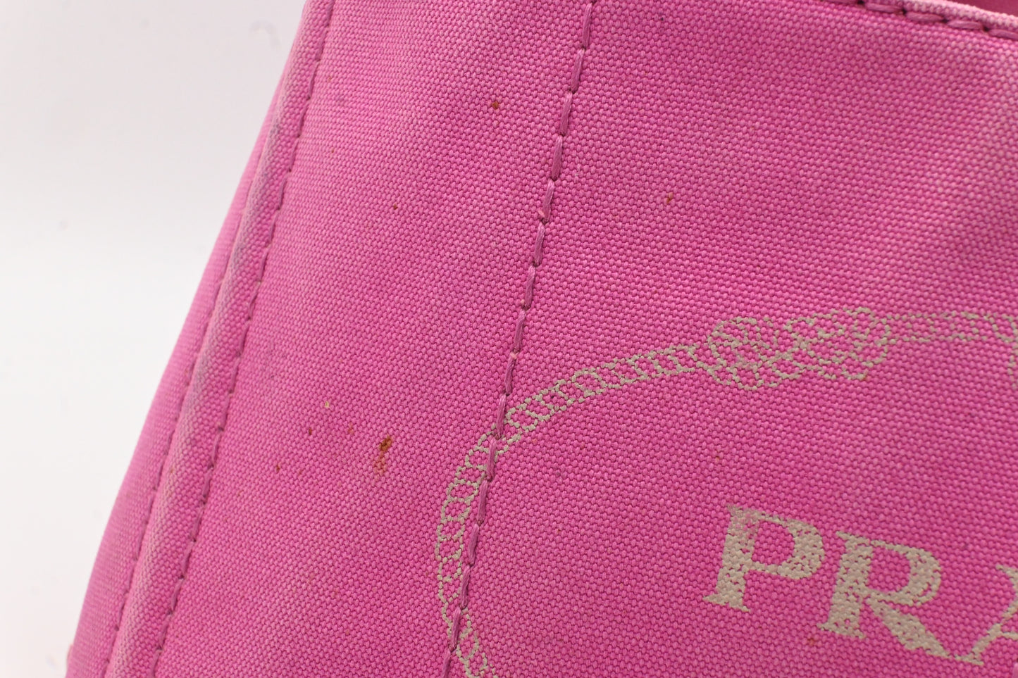 Prada Canapa in Pink Canvas