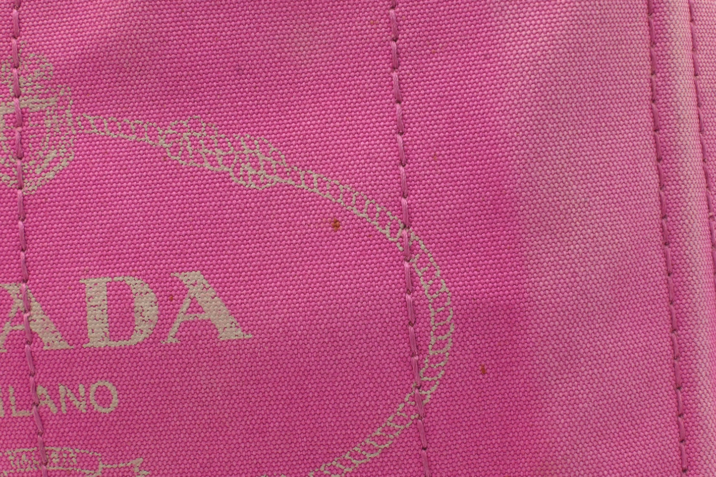 Prada Canapa in Pink Canvas