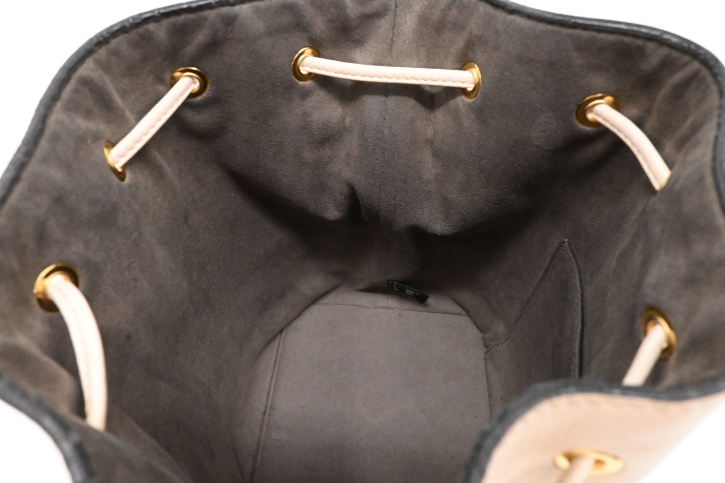 Fendi Mon Tresor Shoulder Bag in Cream Leather