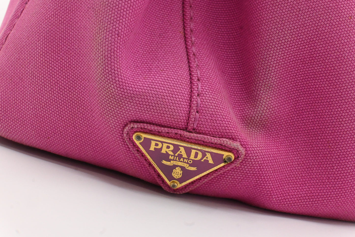 Prada Canapa in Pink Canvas