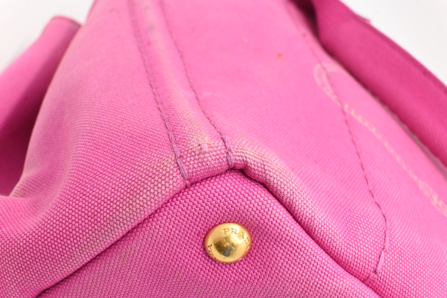 Prada Canapa in Pink Canvas