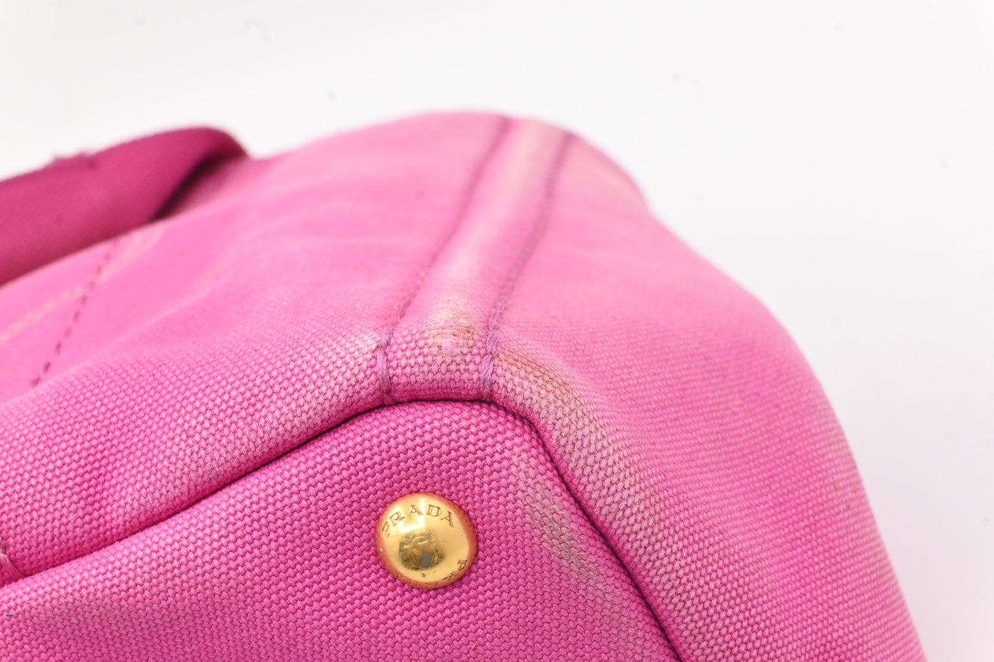 Prada Canapa in Pink Canvas