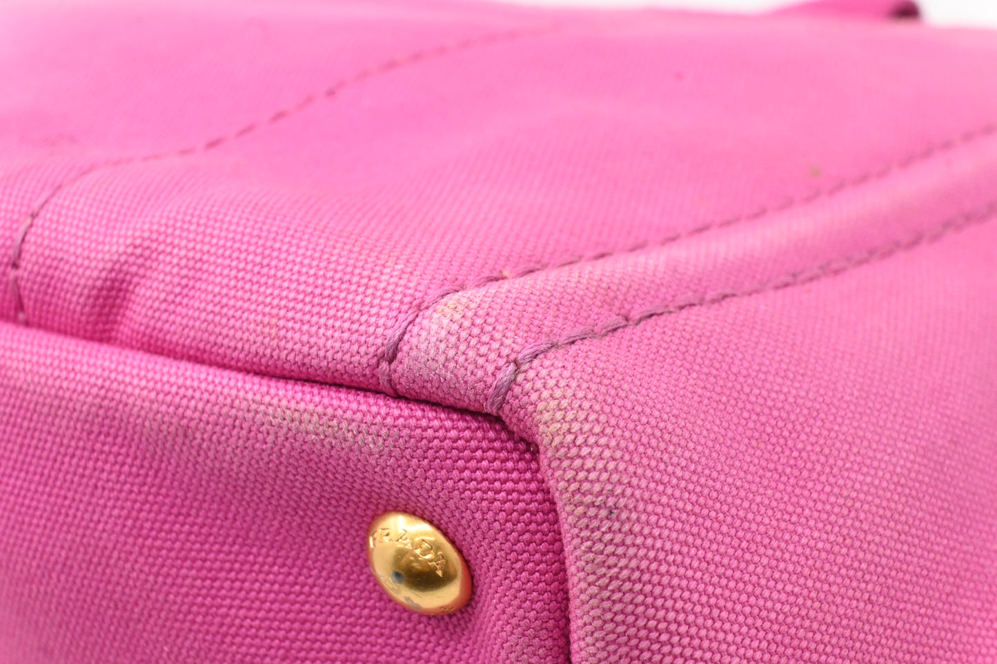 Prada Canapa in Pink Canvas