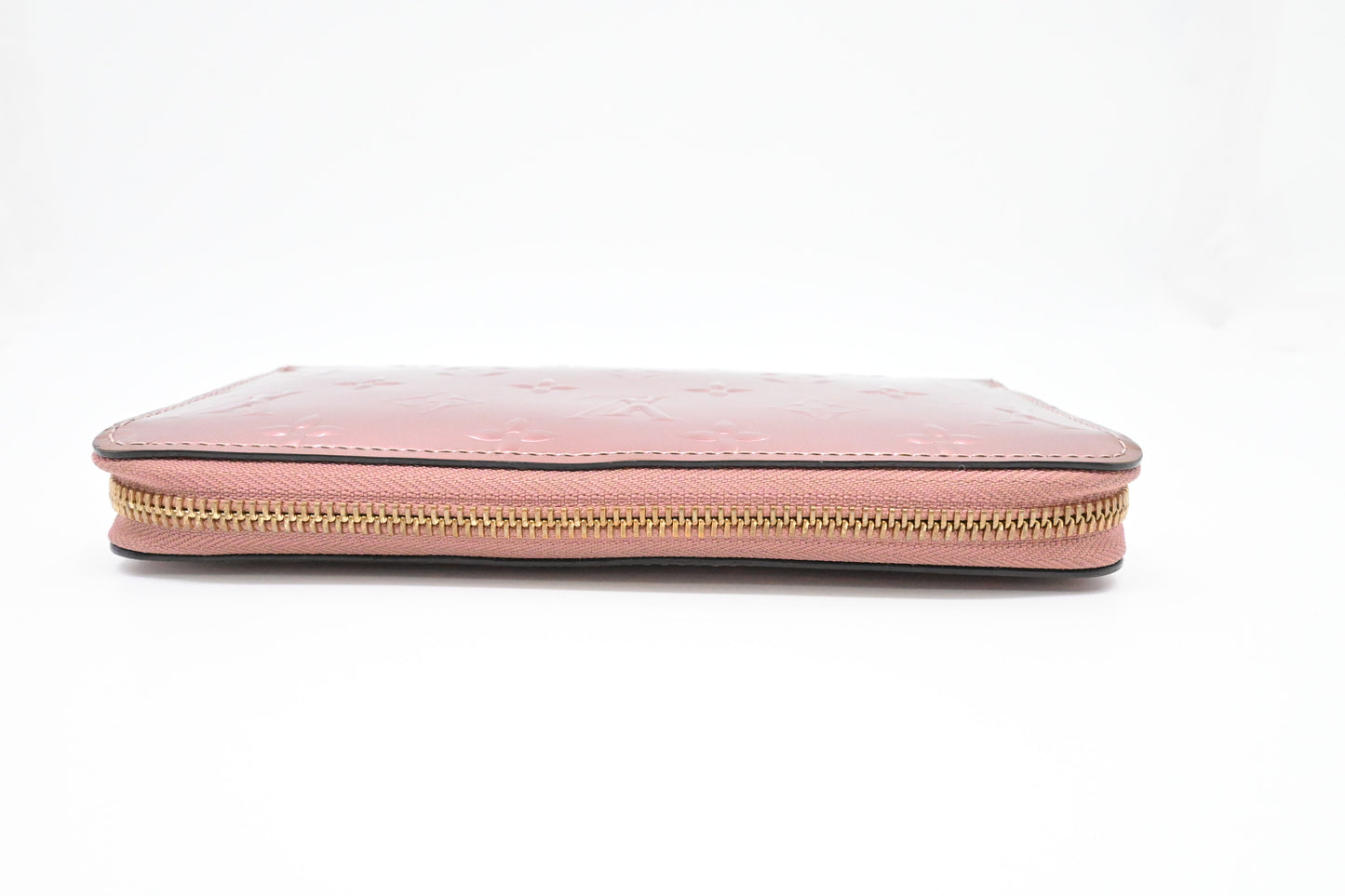 Louis Vuitton Long Zippy Wallet in Pink Metallic Vernis Leather