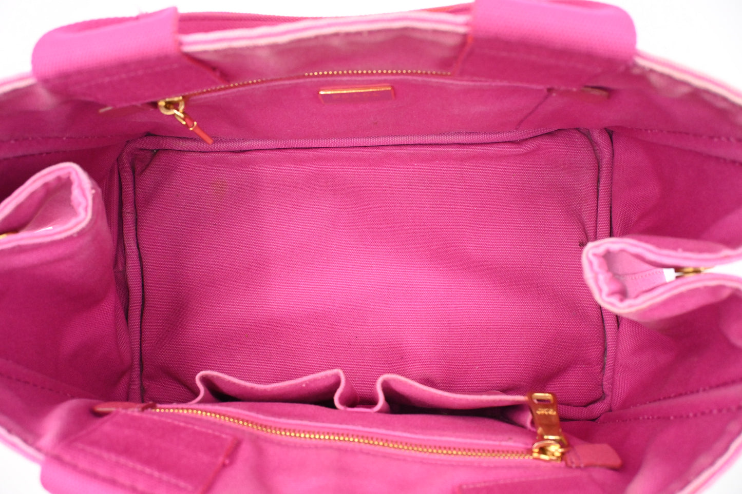 Prada Canapa in Pink Canvas