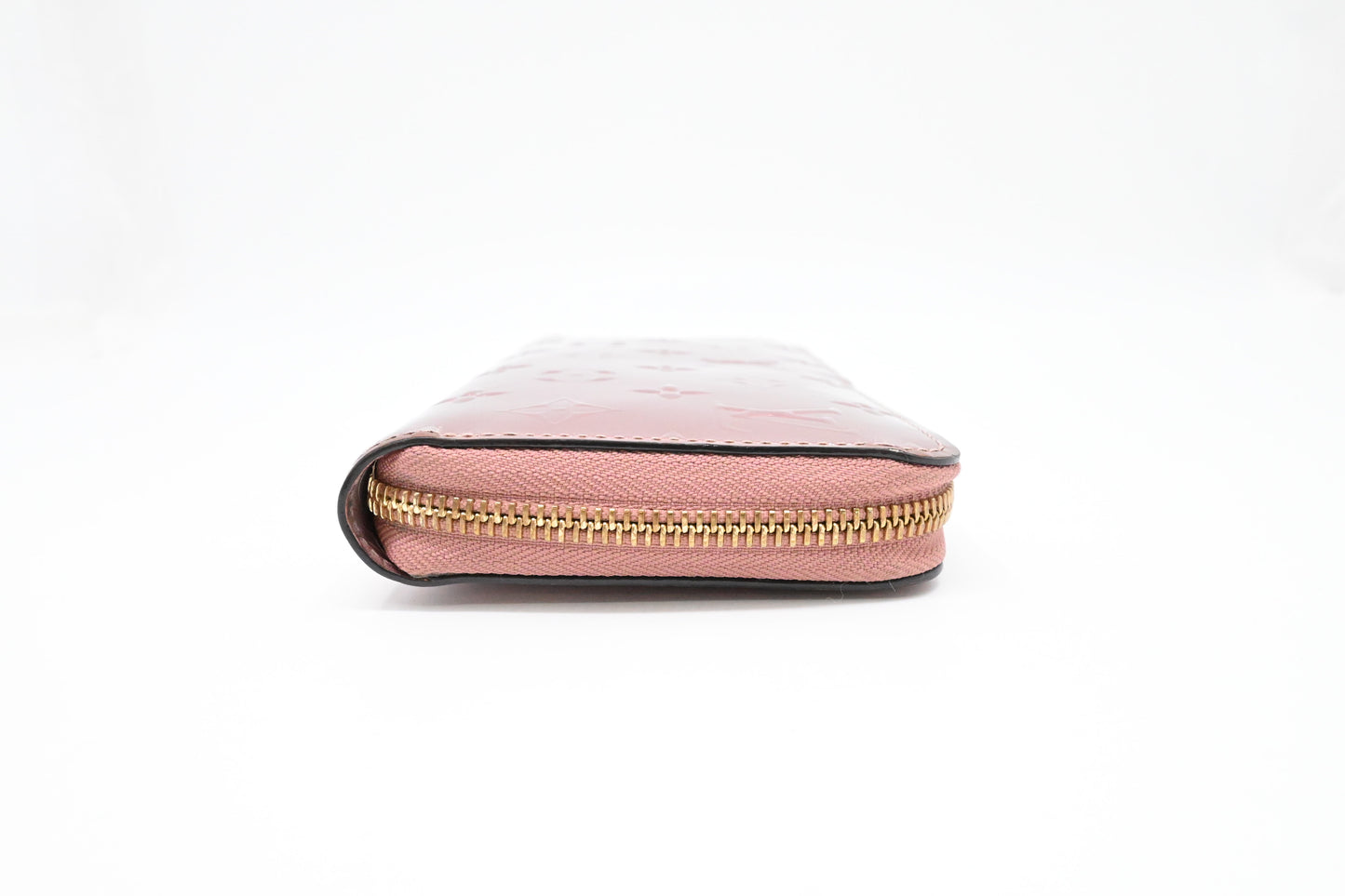 Louis Vuitton Long Zippy Wallet in Pink Metallic Vernis Leather