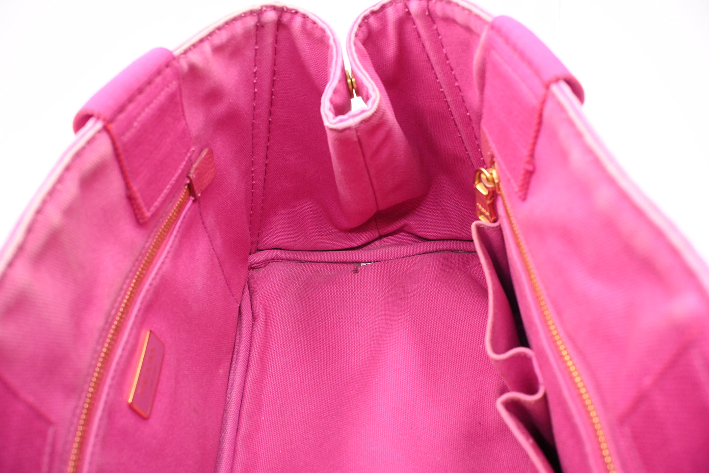 Prada Canapa in Pink Canvas