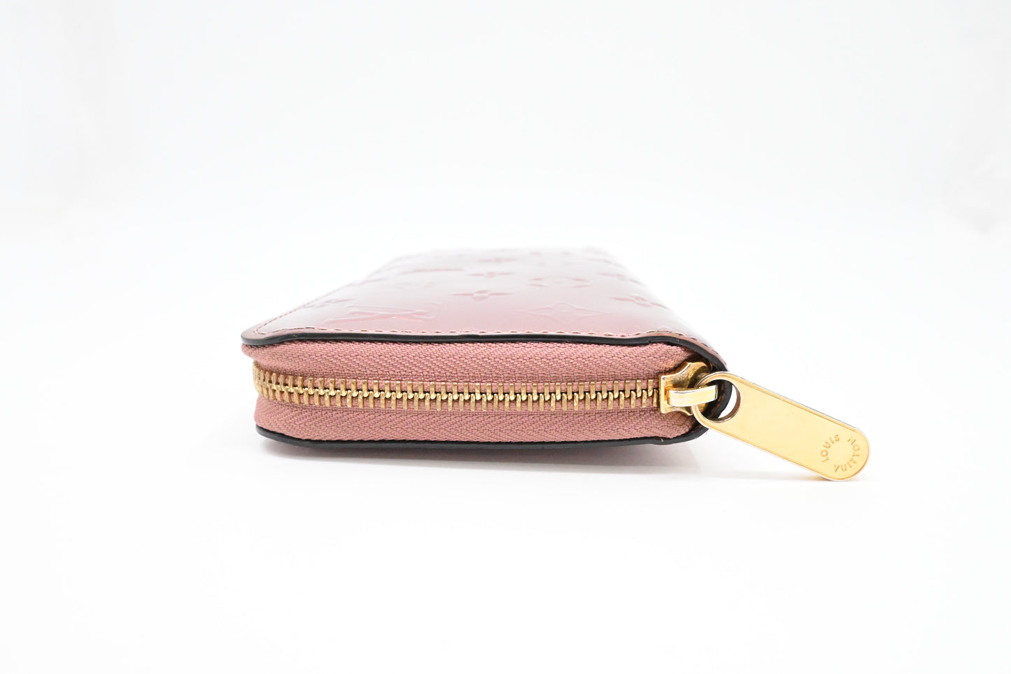 Louis Vuitton Long Zippy Wallet in Pink Metallic Vernis Leather