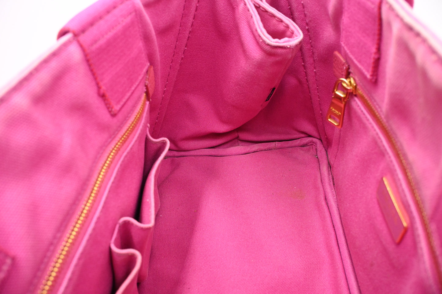 Prada Canapa in Pink Canvas