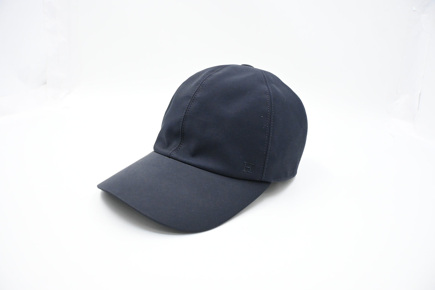 Hermes Cap in Blue Linen