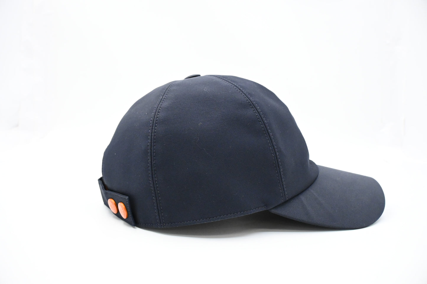 Hermes Cap in Blue Linen