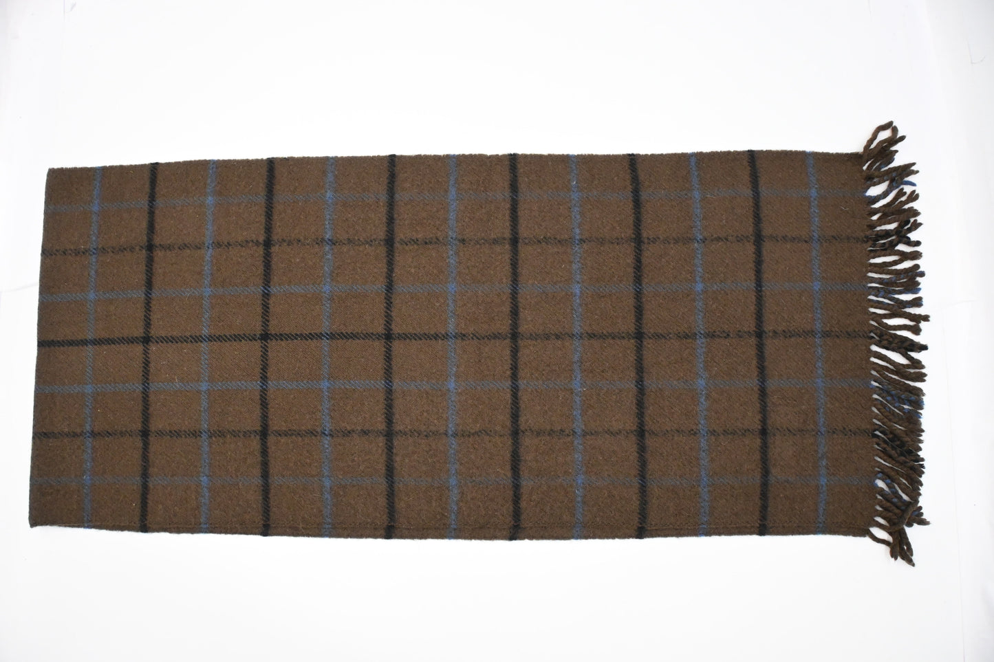 Dior Scarf in Brown Checked Wool