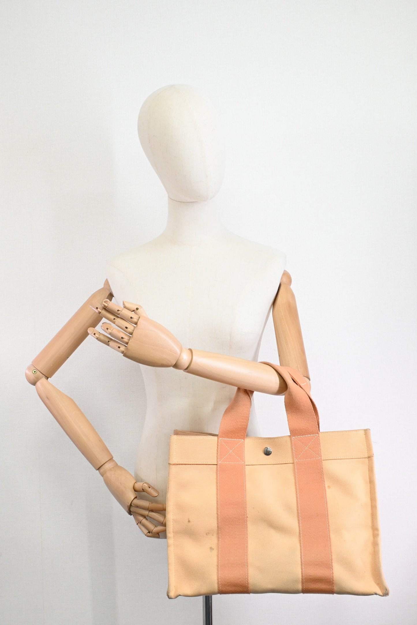 Hermes Bora Bora Tote in Orange Canvas