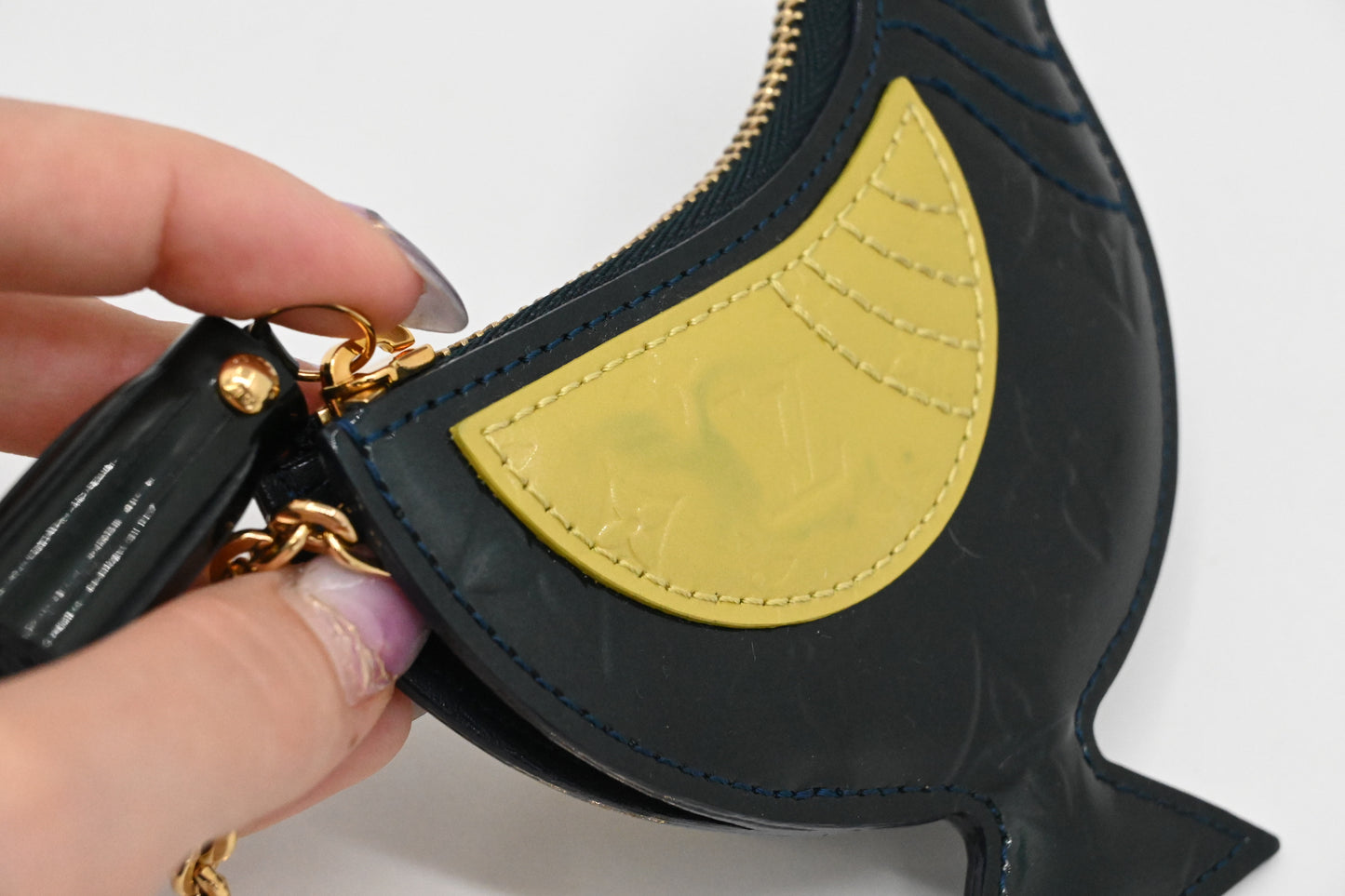 Louis Vuitton Oiseau Key Case in Green Vernis Leather