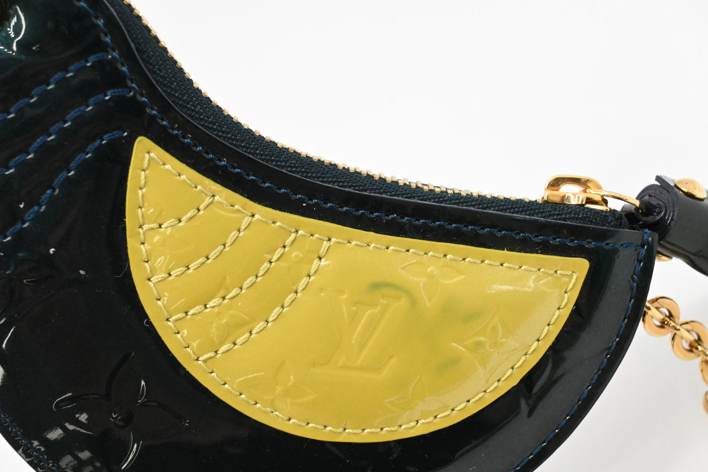 Louis Vuitton Oiseau Key Case in Green Vernis Leather