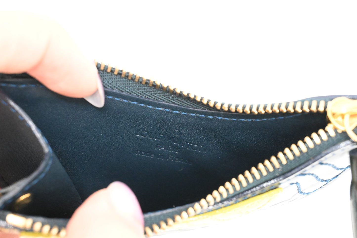 Louis Vuitton Oiseau Key Case in Green Vernis Leather