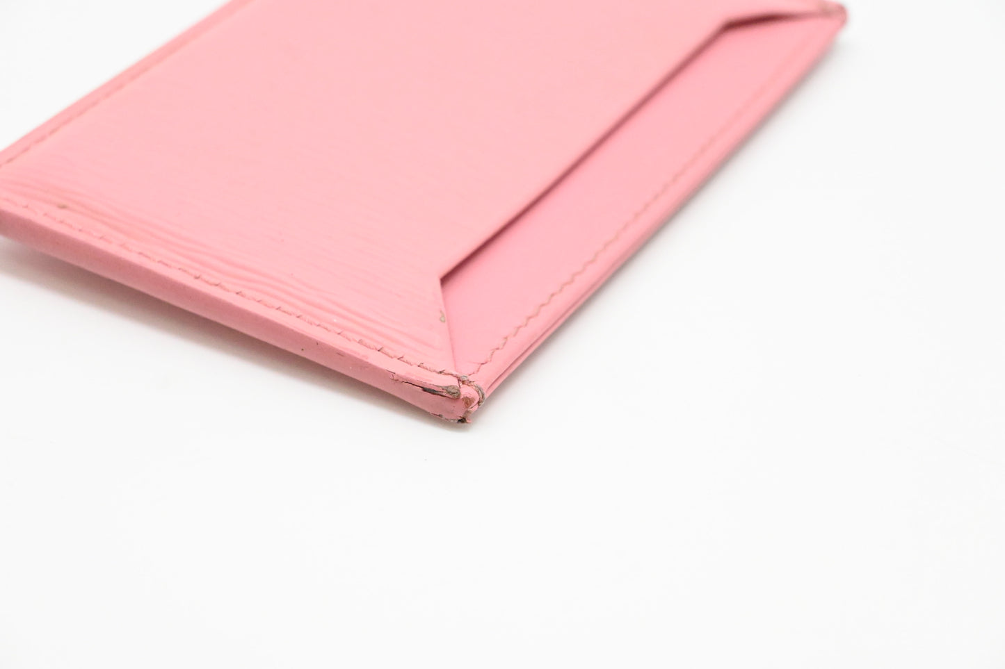 Prada Card Holder in Pink Leather