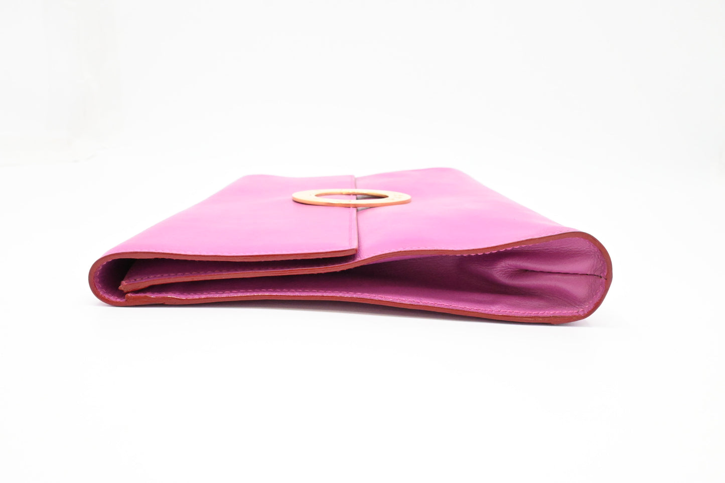 Celine Clutch in Magenta Leather