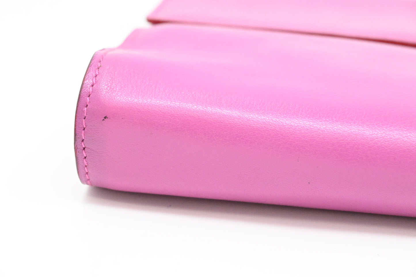Celine Clutch in Magenta Leather