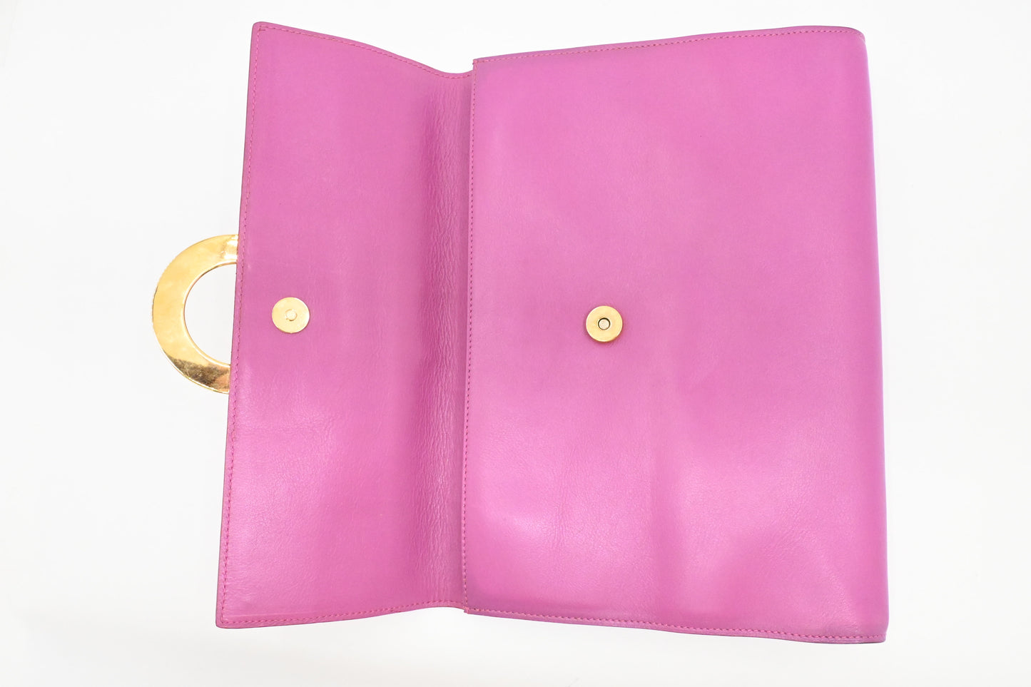 Celine Clutch in Magenta Leather