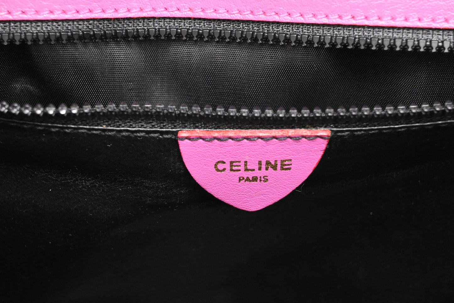Celine Clutch in Magenta Leather