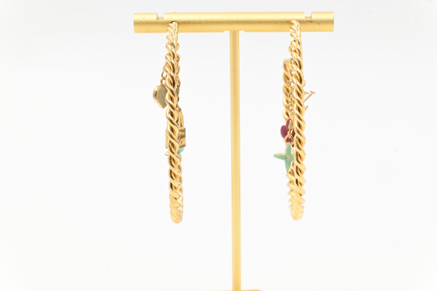 Louis Vuitton Sweet Monogram Hoop Earrings