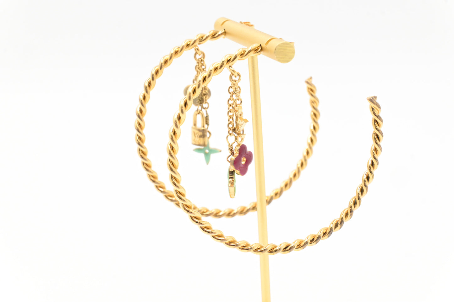 Louis Vuitton Sweet Monogram Hoop Earrings