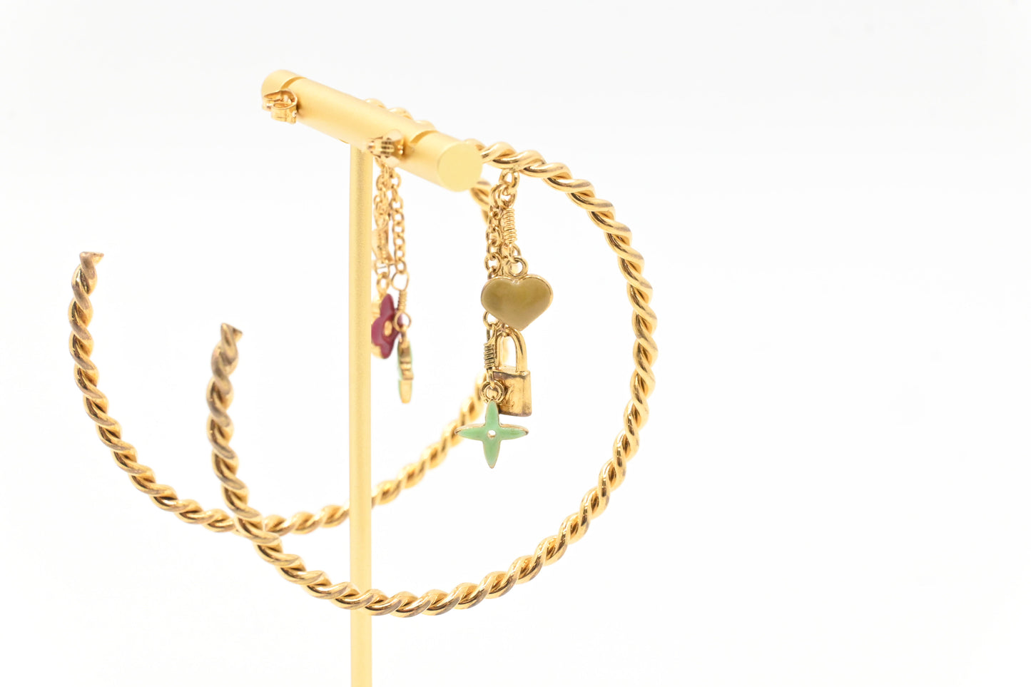 Louis Vuitton Sweet Monogram Hoop Earrings