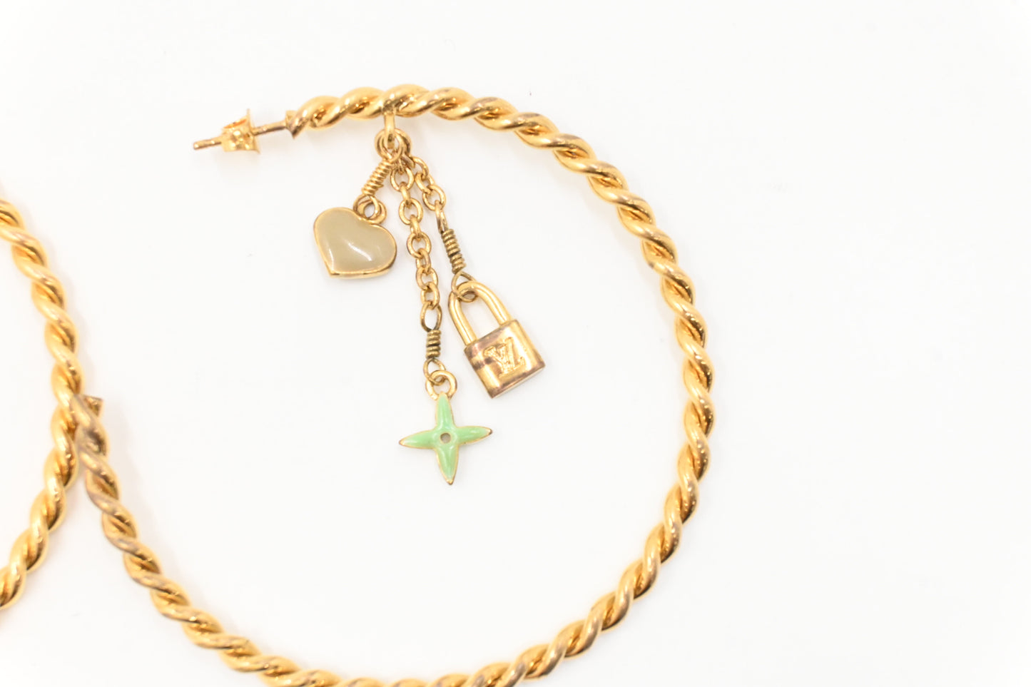 Louis Vuitton Sweet Monogram Hoop Earrings