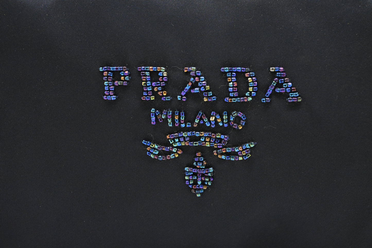 Prada Pouch in Dark Blue Nylon Canvas