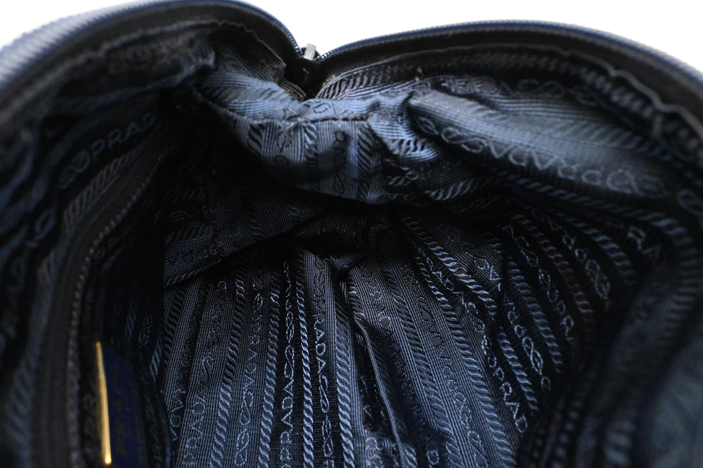 Prada Pouch in Dark Blue Nylon Canvas