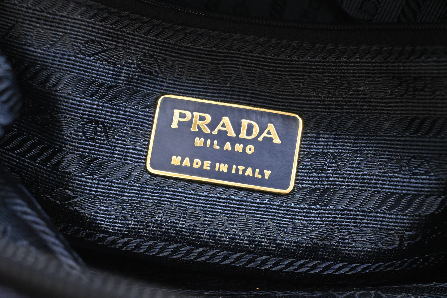 Prada Pouch in Dark Blue Nylon Canvas