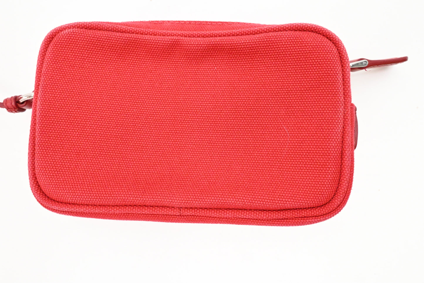 Prada Canapa Grommet in Red Canvas