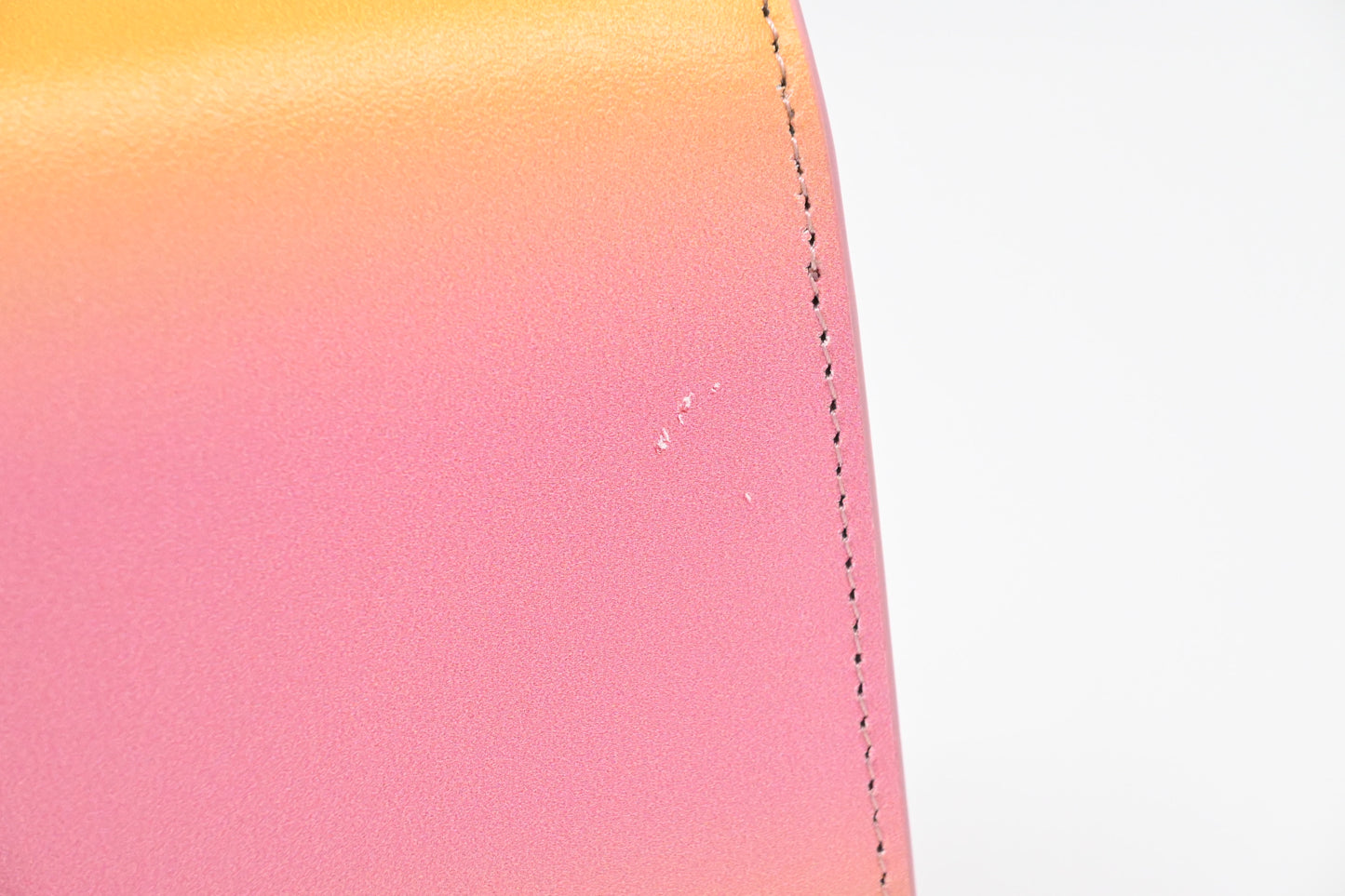 Louboutin Small Paloma Clutch in Yellow and Pink Loubinthesky Leather