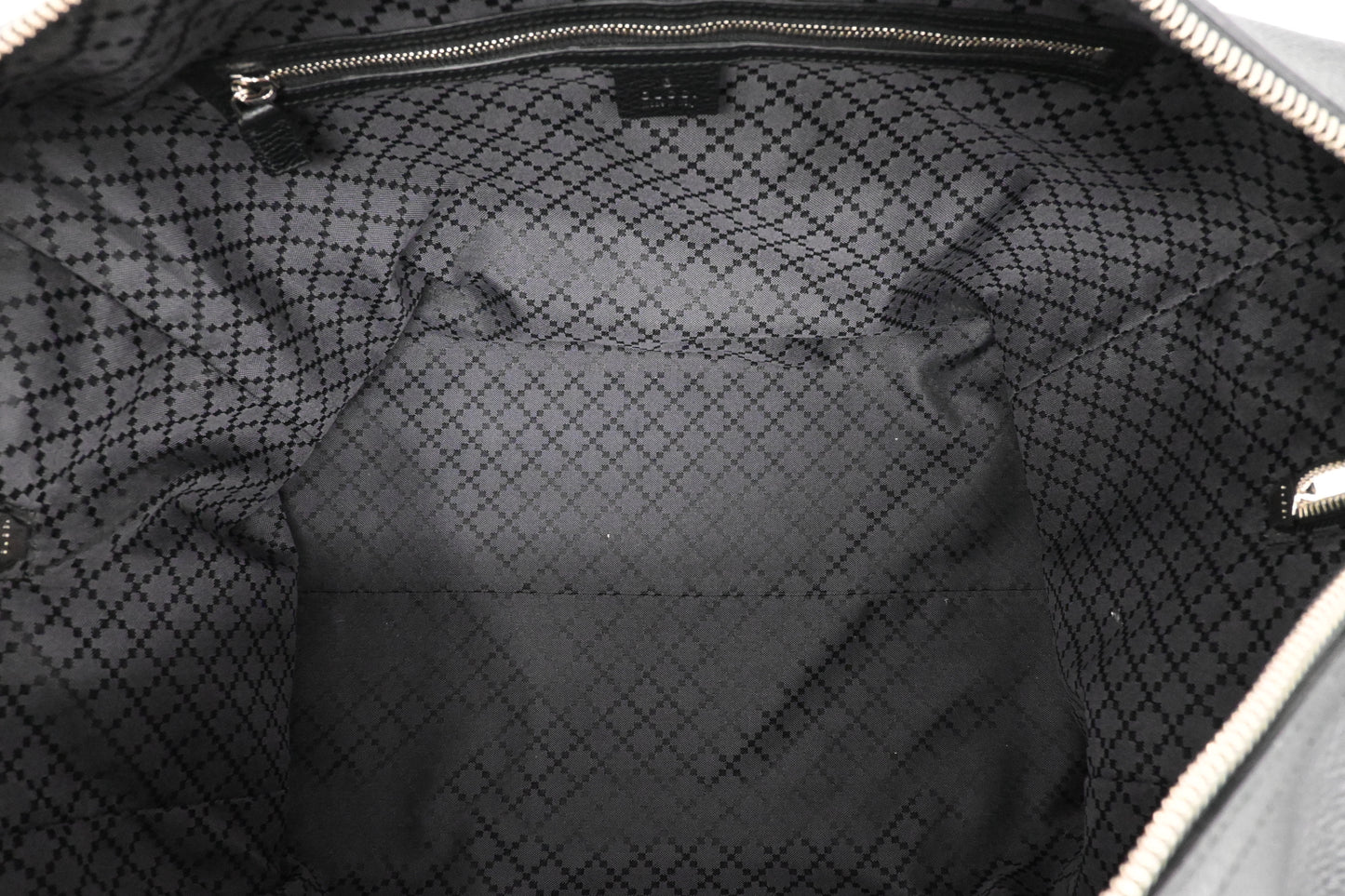 Gucci Cosmopolis Travel Bag in Black & Blue Leather