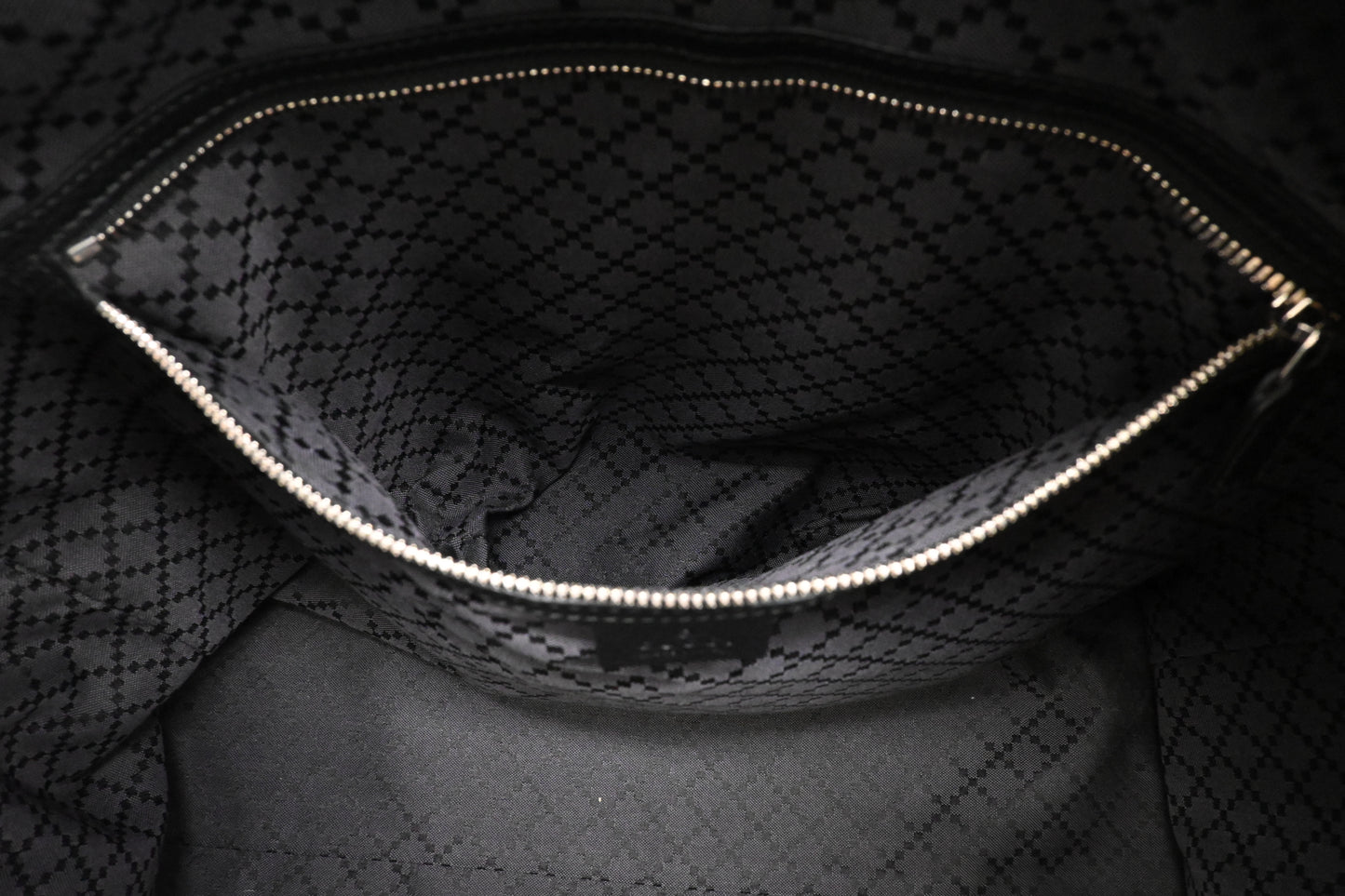 Gucci Cosmopolis Travel Bag in Black & Blue Leather
