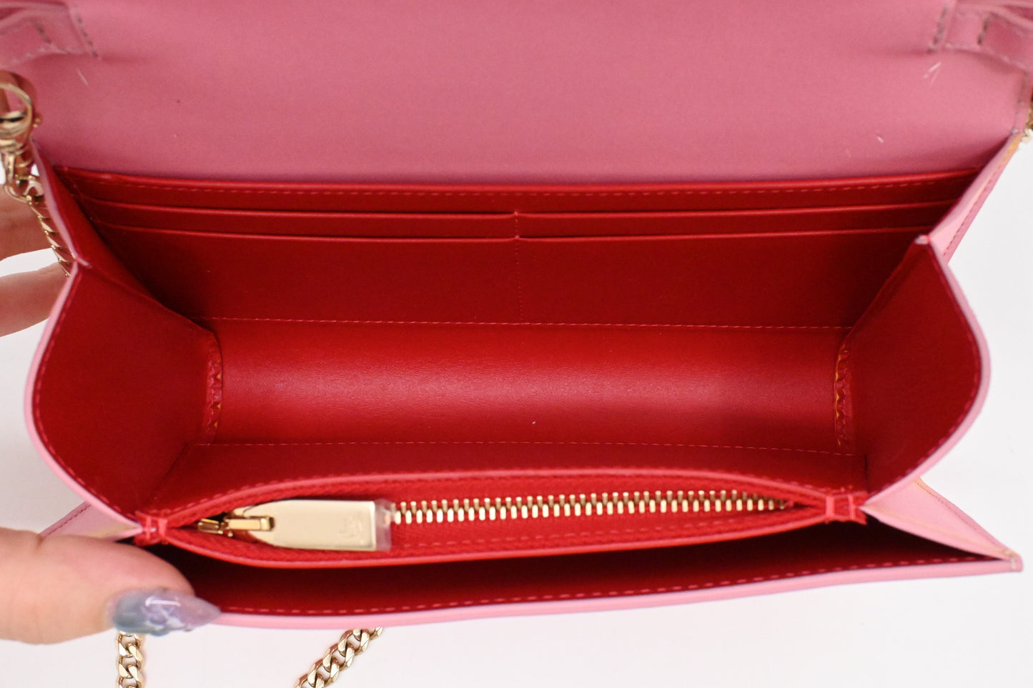 Louboutin Small Paloma Clutch in Yellow and Pink Loubinthesky Leather