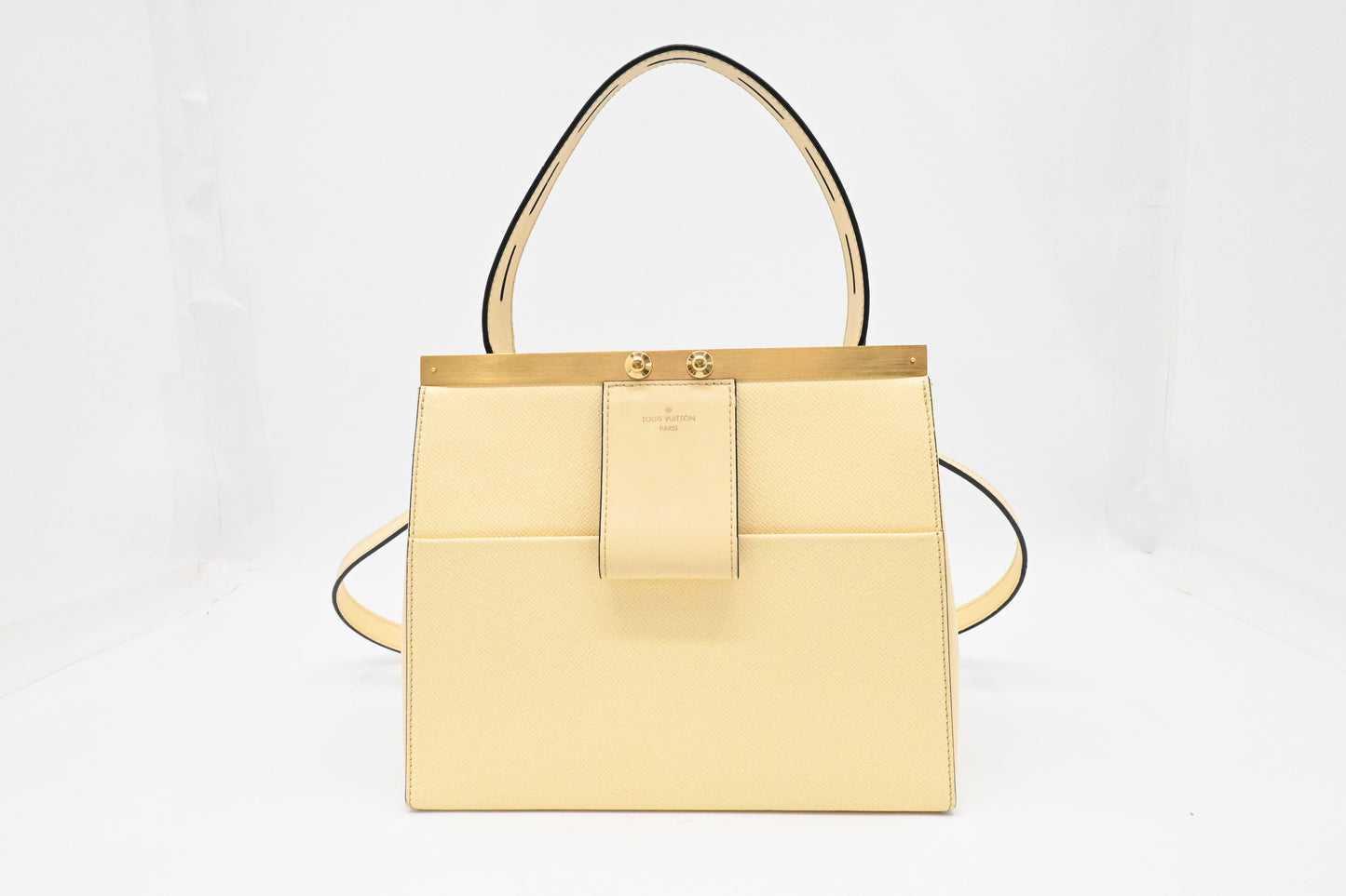 Louis Vuitton City Frame in Banane Taiga Leather